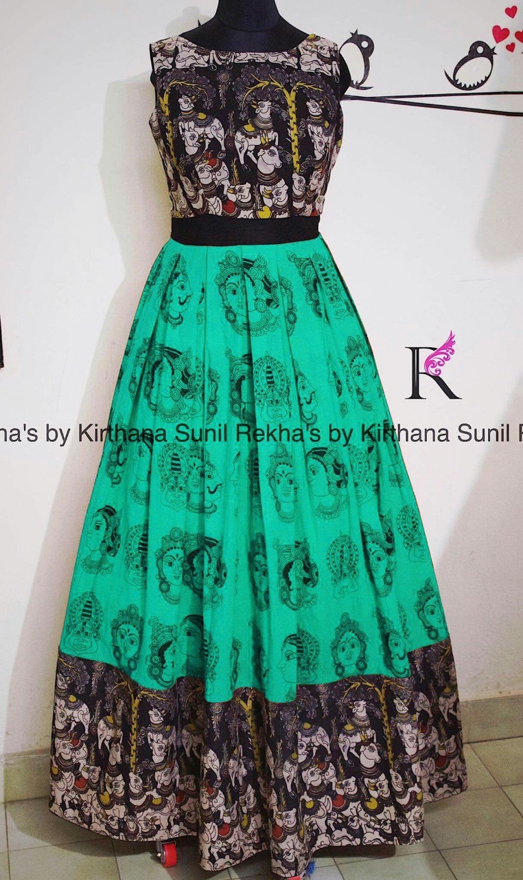 kalamkari kurti gown