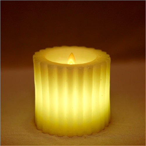 Ribbed LED Candle By SWASTIKA INDUSTRIES