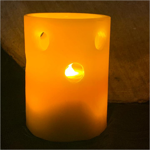 Orange Lantern LED Candle