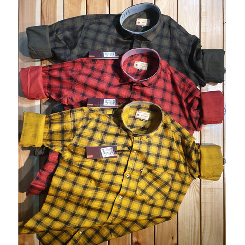 Availavle In Multicolour Mens Check Shirts