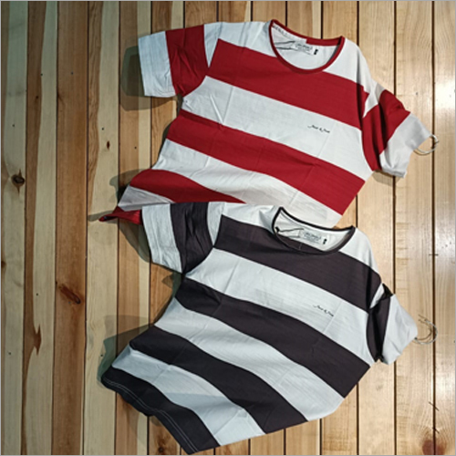 Available In Multicolour Mens Striped T-Shirts