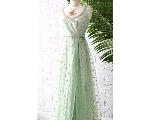 Net Fabric Gown
