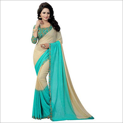 Available In Multicolour Ladies Georgette Saree