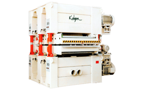 FOUR  HEAD TOP AND BOTTOM / DOUBLE DECK WIDE BELT SANDING MACHINE (KID-1300-R-RP)