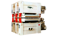FOUR  HEAD TOP AND BOTTOM / DOUBLE DECK WIDE BELT SANDING MACHINE (KID-1300-R-RP)