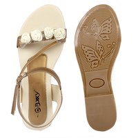 SYNTHETIC MATERIAL FLAT SANDALS WOMEN'S AND GIRLS