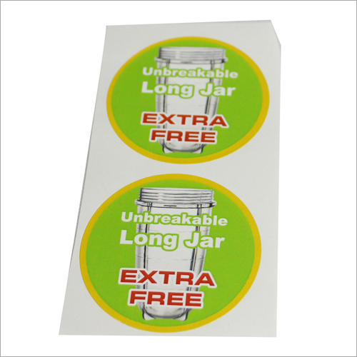Available In Different Color Printed Paper Sticker
