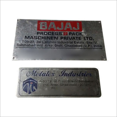 Stainless Steel Name Plate