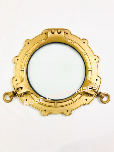 Brass Golden Aluminum Porthole Window Ship Round Glass Wall Decor Porthole