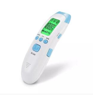 Forehead Thermometers FT-100d - Plastic, 10x3x2 cm, LCD Display | Fast Reading, Voice Broadcast, Memory Storage, Fever Alarm