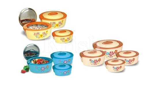 Oval Hot Pot / Casserole 3 & 4 Pcs Set Size: 600-2500 Ml