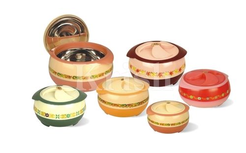 Plastic Insulated Casseroles Tiffins & Water Jugs 