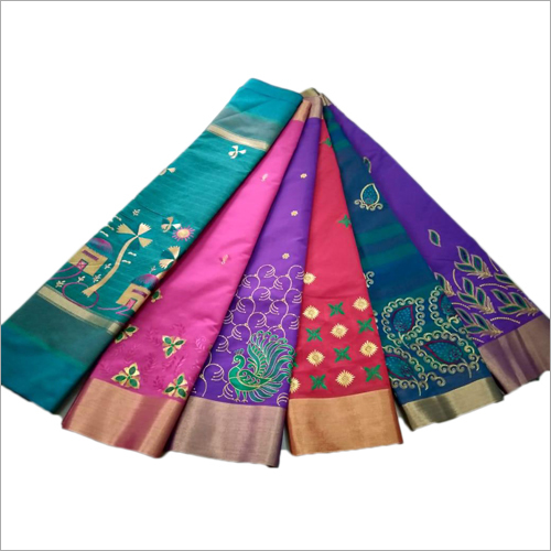 Designer Silk Saree - Silk Fabric, Multicolor, For All Seasons | Excellent Fitting, Long Lasting Comfort, Elegant Appearance