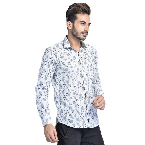 Men Printed Cotton Shirt