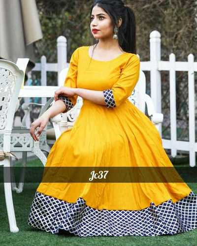 Yellow Ladies Kurti