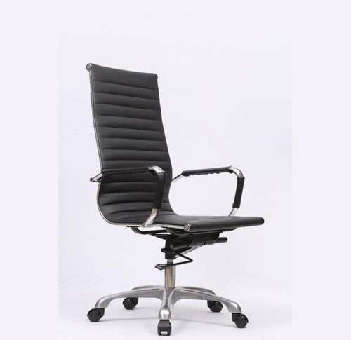 Slim STR High Back - 1050mm Height, 575mm Width, Black Color | Modern Ergonomic Design with Adjustable Seating Height and Revolving Base for Enhanced Comfort