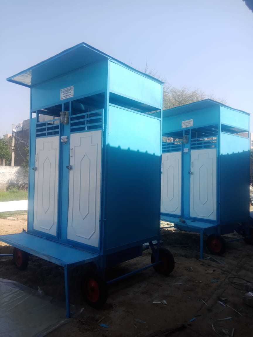 Two Seater Portable Toilet Cabin