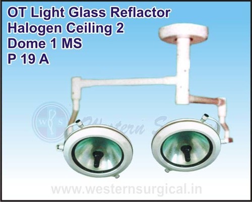 OT Light Glass Reflactor Halogen Ceiling 2 Dome 1 MS