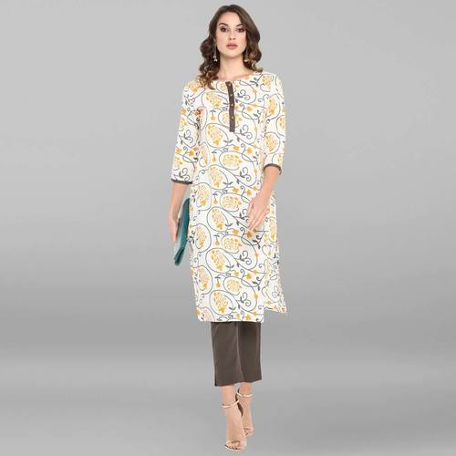 White Pure Cotton Kurta