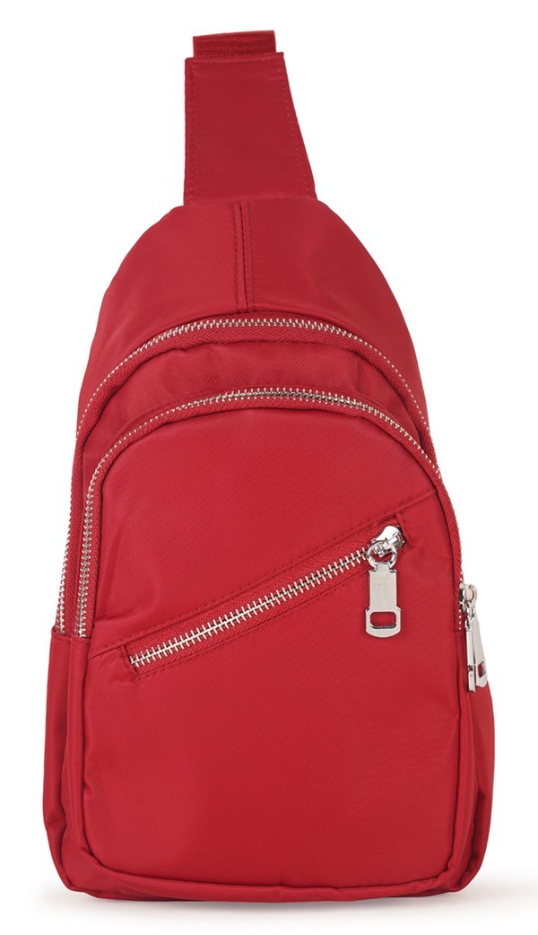 red postman bag