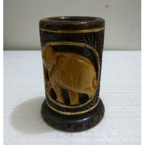Wooden Painted Pen Stand
