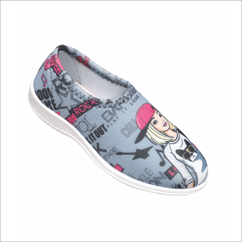 D-68 Girls Printed Belly Shoes