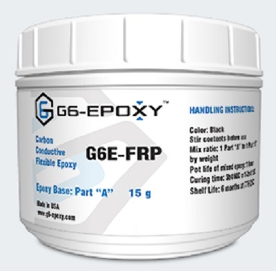 Black Flexible Carbon Filled Conductive Epoxy G6E-Frp