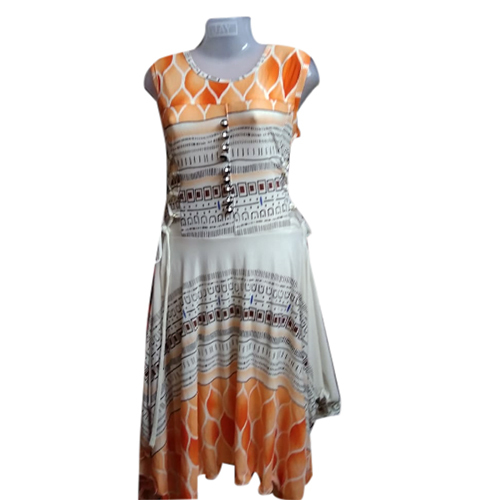 Facy Kurti - Cotton Blend, 40 Inches, Orange | Stylish Design, Comfortable Fabric, Unique Pattern, Perfect Fit, Versatile Style