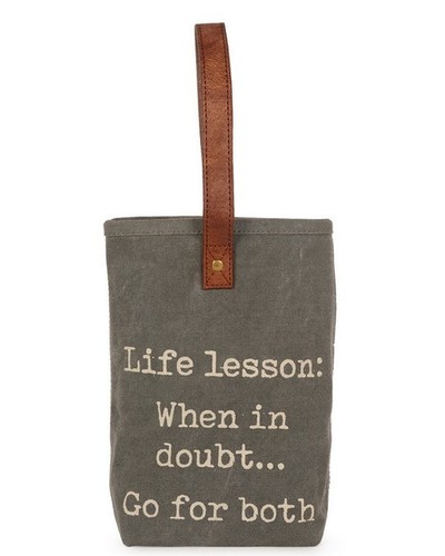 Gray Double Wine Bag