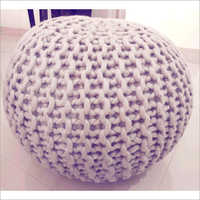 Available In Different Color Wool Pouf