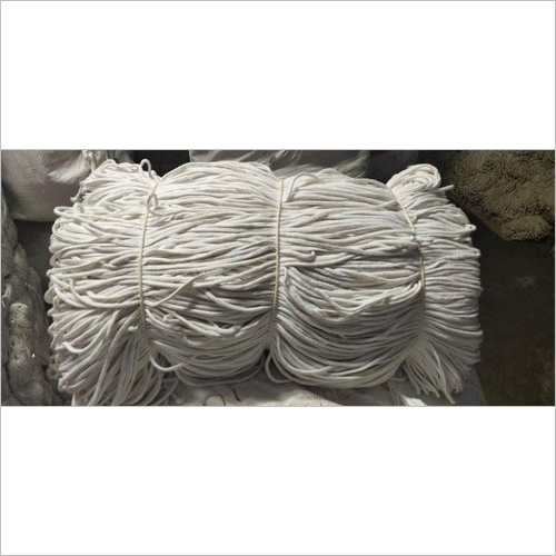 White Plain Cotton Nada Dori Texture: Braided