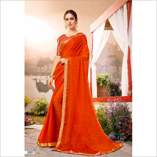 Fancy Banarasi Paithani Saree - Cotton Blend, Various Colors | Elegant Printed Design for Traditional and Western Occasions, High Colorfastness, Softness, and Durability