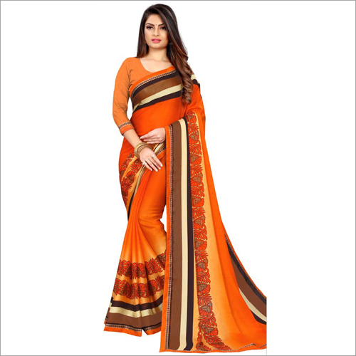 Printed Bangalore Paithani Saree - Cotton Blend, Available in Various Colors | Elegant Printed Design, Suitable for All Seasons