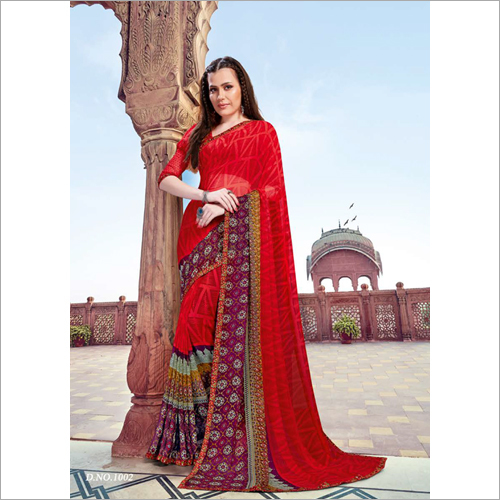 Casual Mau Paithani Saree - Unique Printed Design, Available in Various Colors and Sizes, Perfect for All Seasons