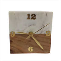 Decorative Marble Clock - Durable New Condition, Available In Different Colors | Elegant Design, Perfect For Home Or Office Decor