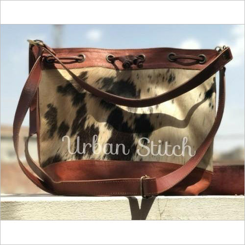 Natural Leather Tote Bag Cum Satchel Bag