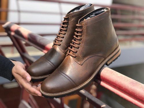 Mens Low Ankle Leather Boots
