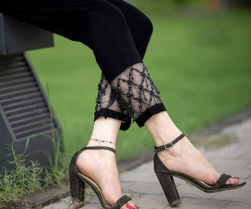 Designer cigarette pants