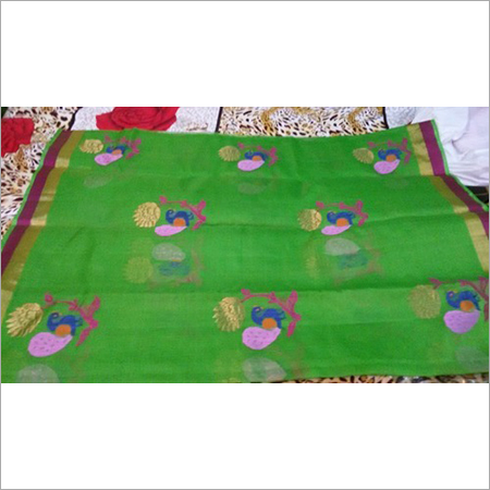 Kota Doria Pure Zari Handloom Saree