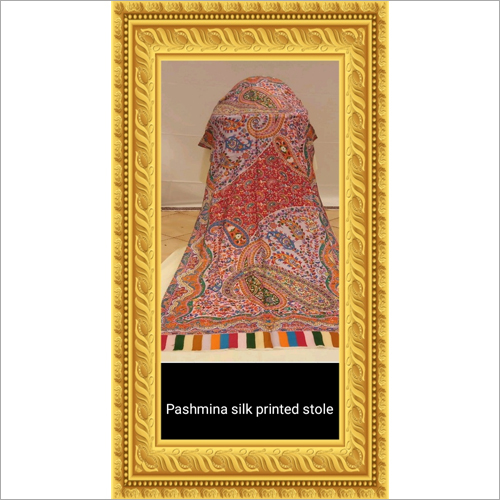 Available In Multicolour Pashmina Silk Printed Stole