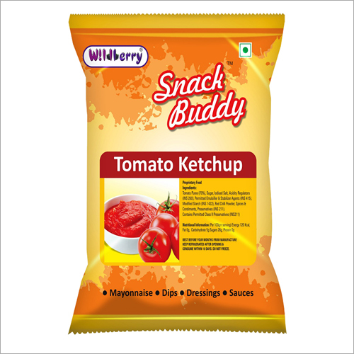 Pure Tomato Ketchup - Red Tomatoes, Green Chillies, Dry Storage | Tangy Sweet Taste, 6-Month Shelf Life, 100% Purity Guaranteed