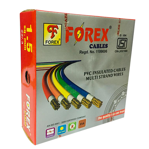 1.5mm PVC Insulated Cables Multi Strand Wires By FOREX CABLE INDUSTRIES