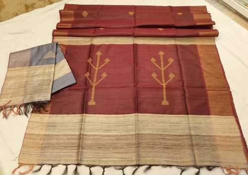 Linen Saree By VP CREATIONS
