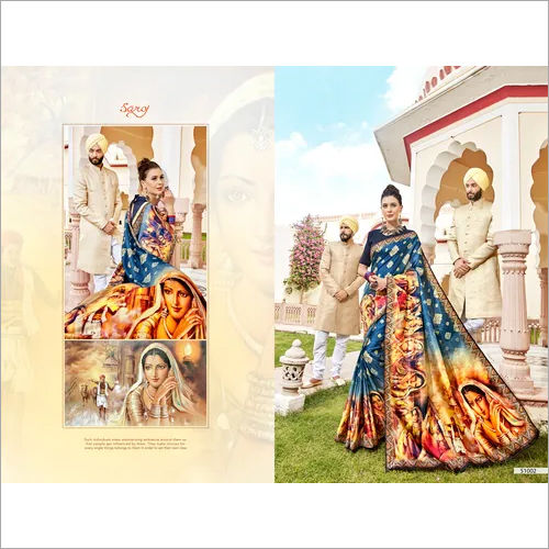 Digital Elegant printed sarees