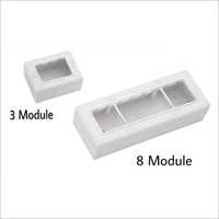 White Open Surface Modular Gang Box