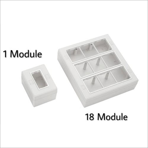 White Abs Open Modular Gang Box