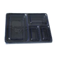 4 cavities food packaging tray
