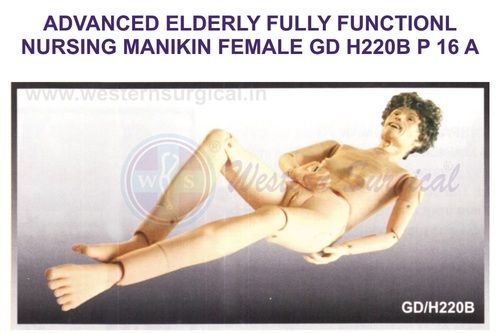 ADVANCED ELDERLY FULLY FUNCTIONL NURSING MANIKIN FEMALE GD H220B