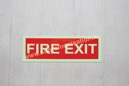 Photoluminescent Emergency Exit Signs By SUPREME CREATION