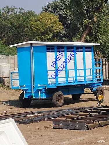 Ten Seated Mobile Toilet Trolley